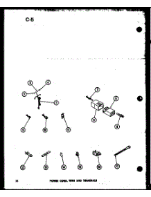 Power Cord (Taa200 / P75751-4W) parts for Amana Washer TAA600/P75751-6W from AppliancePartsPros.com