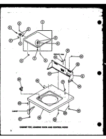 Cabinet Top (Taa300 / P77040-1W) parts for Amana Washer TAA600/P77040-4W from AppliancePartsPros.com