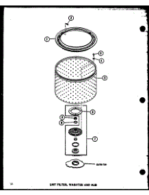 Lint Filter (Taa300 / P77040-1W) parts for Amana Washer TAA600/P77040-4W from AppliancePartsPros.com