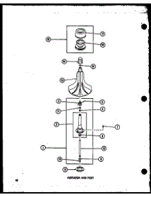 Agitator And Post (Taa400 / P77040-2W) (Taa600 / P77040-4W) (Taa800 / P77040-5W) (Taa500 / P77040-3W) parts for Amana Washer TAA600/P77040-4W from AppliancePartsPros.com