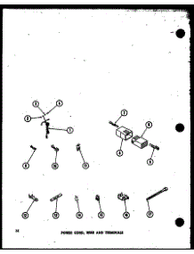 Power Cord (Taa200 / P75751-8W) parts for Amana Washer TAA800/P75751-11W from AppliancePartsPros.com