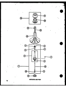 Agitator And Post (Taa400 / P75751-9W) (Taa600 / P75751-10W) (Taa800 / P75751-11W) parts for Amana Washer TAA800/P75751-11W from AppliancePartsPros.com