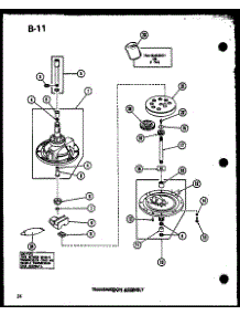 Transmission Assembly (Taa200 / P75751-13W) parts for Amana Washer TAA800/P75751-17W from AppliancePartsPros.com