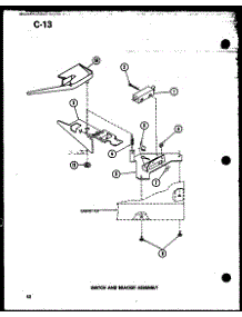 Switch And Bracket Assembly (Taa400 / P75751-15W) (Taa600 / P75751-16W) (Taa800 / P75751-17W) parts for Amana Washer TAA800/P75751-17W from AppliancePartsPros.com
