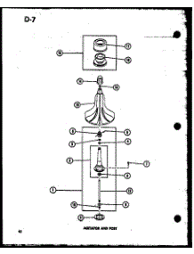 Agitator And Post (Taa400 / P75751-15W) (Taa600 / P75751-16W) (Taa800 / P75751-17W) parts for Amana Washer TAA800/P75751-17W from AppliancePartsPros.com