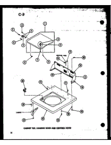 Cabinet Top (Taa400 / P75751-5W) (Taa600 / P75751-6W) (Taa800 / P75751-7W) (Taa400 / P75751-2W) (Taa600 / P75751-1W) (Taa800 / P75751-3W) parts for Amana Washer TAA800/P75751-3W from AppliancePartsPros.com