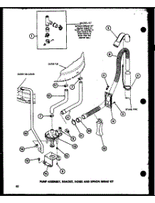 Pump Assembly (Taa400 / P77040-2W) (Taa600 / P77040-4W) (Taa800 / P77040-5W) (Taa500 / P77040-3W) parts for Amana Washer TAA800/P77040-5W from AppliancePartsPros.com