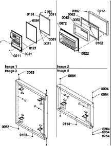 Door Assemblies parts for Amana Top-Mount Refrigerator TAI18TL-P1305301WL from AppliancePartsPros.com