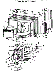 Freezer Door parts for Ge Top-Mount Refrigerator TBX22RKC from AppliancePartsPros.com