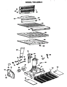 Unit Parts parts for Ge Top-Mount Refrigerator TBX22RKC from AppliancePartsPros.com