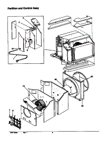 Partition And Control Assy parts for Amana Room Air Conditioner TC10085W2A/PTC10085W2A from AppliancePartsPros.com