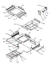 Cabinet Shelving parts for Amana Top-Mount Refrigerator TC18A3-P1181812W from AppliancePartsPros.com