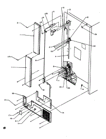 Cabinet Back parts for Amana Top-Mount Refrigerator TC18A3-P1181812W from AppliancePartsPros.com