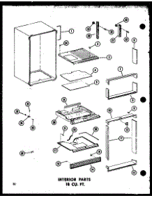 Interior Parts 18 Cu. Ft. (Ts18b-C / P73500-4Wc) (Ts18b / P73500-4W) (Ts18b-A / P73500-4Wa) (Ts18b-L / P73500-4Wl) (Ts18b-G / P73500-4Wg) (Tm18b-C / P73500-5Wc) (Tm18b / P73500-5W) (Tm18b-A / P73500-5Wa) (Tm18b-L / P73500-5Wl) (Tm18b-G / P73500-5Wg) (Etm18n-C / P73500-6Wc) (Et parts for Amana Top-Mount Refrigerator TC18B-L-P73500-7WL from AppliancePartsPros.com
