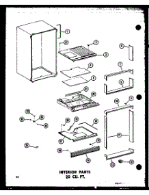 Interior Parts 20 Cu. Ft. (Tr20b-C / P73500-8Wc) (Tr20b-A / P73500-8Wa) (Tr20b-G / P73500-8Wg) (Tr20b / P73500-8W) (Tr20b-L / P73500-8Wl) parts for Amana Top-Mount Refrigerator TC18B-L-P73500-7WL from AppliancePartsPros.com