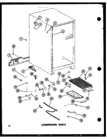Compressor Parts (Tr20b-C / P73500-17Wc) (Tr20b-A / P73500-17Wa) (Tr20b-G / P73500-17Wg) (Tr20b / P73500-17W) (Tr20b-L / P73500-17Wl) (Tc20c-C / P73500-21Wc) (Tc20c-A / P73500-21Wa) (Tc20c-G / P73500-21Wg) (Tc20c / P73500-21W) (Tc20c-L / P73500-21Wl) parts for Amana Top-Mount Refrigerator TC18C-A-P73500-16WA from AppliancePartsPros.com