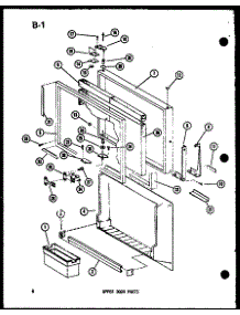 Upper Door Parts (Tr18d-C / P74660-3Wc) (Tr18d-A / P74660-3Wa) (Tr18d-G / P74660-3Wg) (Tr18d / P74660-3W) (Tr18d-L / P74660-3Wl) (Etr18d-C / P74660-4Wc) (Etr18d / P74660-4W) (Etr18d-A / P74660-4Wa) (Etr18d-L / P74660-4Wl) (Etr18d-G / P74660-4Wg) (Tc18d-C / P74660-5Wc) (Tc18d / P parts for Amana Top-Mount Refrigerator TC18D-G-P74660-5WG from AppliancePartsPros.com