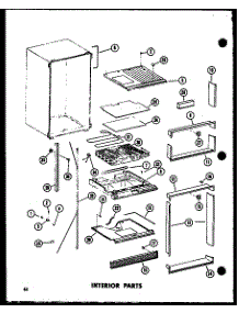Interior Parts (Td23d / P73500-26W) parts for Amana Top-Mount Refrigerator TC18D-P73500-25W from AppliancePartsPros.com