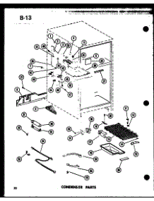 Condenser Parts (Tr18d-C / P74660-3Wc) (Tr18d-A / P74660-3Wa) (Tr18d-G / P74660-3Wg) (Tr18d / P74660-3W) (Tr18d-L / P74660-3Wl) (Etr18d-C / P74660-4Wc) (Etr18d / P74660-4W) (Etr18d-A / P74660-4Wa) (Etr18d-L / P74660-4Wl) (Etr18d-G / P74660-4Wg) (Tc18d-C / P74660-5Wc) (Tc18d / P7 parts for Amana Top-Mount Refrigerator TC18D-P74660-5W from AppliancePartsPros.com