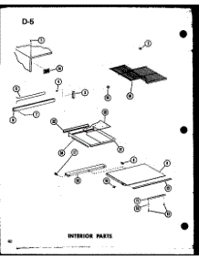 Interior Parts (Td23d-C / P74660-6Wc) (Td23d / P74660-6W) (Td23d-A / P74660-6Wa) (Td23d-L / P74660-6Wl) (Td23d-G / P74660-6Wg) parts for Amana Top-Mount Refrigerator TC18D-P74660-5W from AppliancePartsPros.com