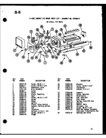 8 Cube Ice Maker (Ic-2 / P36415-2W) parts for Amana Top-Mount Refrigerator TC18F-L-P75288-19WL from AppliancePartsPros.com