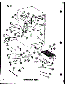 Compressor Parts (Tr20f-L / P75288-14Wl) (Tr20f / P75288-14W) (Tr20f-G / P75288-14Wg) (Tr20f-C / P75288-14Wc) (Tr20f-A / P75288-14Wa) (Tm20f-G / P75288-4Wg) (Tm20f-A / P75288-4Wa) (Tm20f-C / P75288-4Wc) (Tm20f-L / P75288-4Wl) (Tm20f / P75288-4W) (Tc20f-C / P75288-8Wc) (Tc20f / P parts for Amana Top-Mount Refrigerator TC18F-P75288-5W from AppliancePartsPros.com