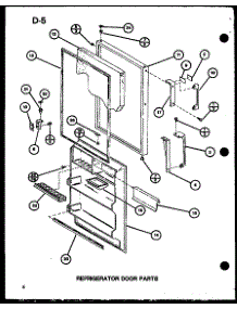 Refrigerator Door Parts (Tm18g / P75535-2W) (Tm20g / P75535-4W) (Tr18g / P75535-5W) (Tr20g / P75535-6W) parts for Amana Top-Mount Refrigerator TC18G-P75535-1W from AppliancePartsPros.com
