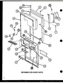 Refrigerator Door Parts (Tr18h / P7711036w) (Tc18h / P7711037w) parts for Amana Top-Mount Refrigerator TC18H-P7711037W from AppliancePartsPros.com