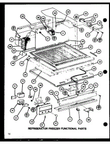 Refrigerator Freezer Functional Parts (Tr18h / P7711036w) (Tc18h / P7711037w) parts for Amana Top-Mount Refrigerator TC18H-P7711037W from AppliancePartsPros.com