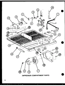 Compressor Compartment Parts (Tr18h / P7711036w) (Tc18h / P7711037w) parts for Amana Top-Mount Refrigerator TC18H-P7711037W from AppliancePartsPros.com