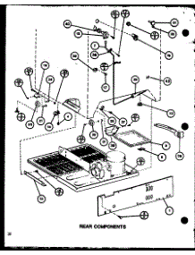 Rear Components (Tm18j / P7739003w) (Tr18j / P7739004w) (Tc18j / P7739005w) parts for Amana Top-Mount Refrigerator TC18J-P7739005W from AppliancePartsPros.com
