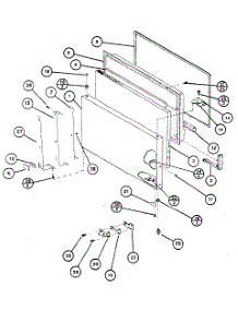 Freezer Door parts for Amana Top-Mount Refrigerator TC18K-P7803211W from AppliancePartsPros.com