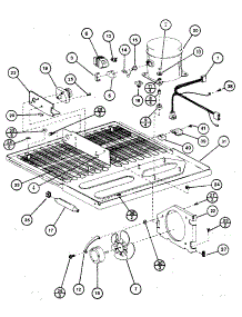 Compressor Compartment parts for Amana Top-Mount Refrigerator TC18K-P7803211W from AppliancePartsPros.com