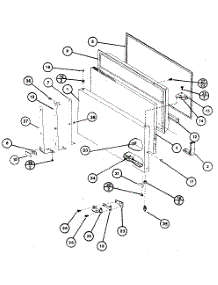 Freezer Door parts for Amana Top-Mount Refrigerator TC18K-P7803211W from AppliancePartsPros.com