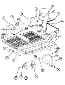 Compressor Compartment parts for Amana Top-Mount Refrigerator TC18K-P7803211W from AppliancePartsPros.com