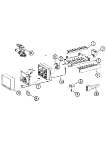 Icemaker parts for Amana Top-Mount Refrigerator TC18K-P7803211W from AppliancePartsPros.com