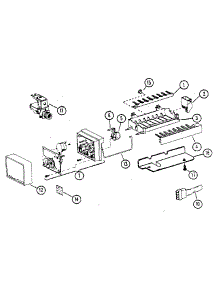 Icemaker parts for Amana Top-Mount Refrigerator TC18K-P7803211W from AppliancePartsPros.com