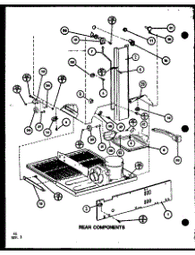 Rear Components (Tx22k / P7803209w) (Txi22k / P7803210w) (Txi22k / P7803243w) (Tx22k / P7859202w) parts for Amana Top-Mount Refrigerator TC18K2-P7859230W from AppliancePartsPros.com