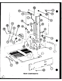 Rear Components (Tc18m / P7858501w) (Tc18m / P7858502w) (Tc18mb / P7858526w) (Tc18mb / P7858527w) parts for Amana Top-Mount Refrigerator TC18M-P7858501W from AppliancePartsPros.com