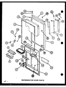 Refrigerator Door Parts (Tc18m / P7858501w) (Tc18m / P7858502w) (Tc18mb / P7858526w) (Tc18mb / P7858527w) parts for Amana Top-Mount Refrigerator TC18MB-P7858526W from AppliancePartsPros.com