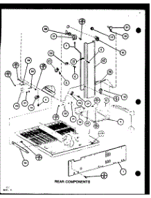 Rear Components (Tc22m / P7858505w) parts for Amana Top-Mount Refrigerator TC18MB-P7858526W from AppliancePartsPros.com