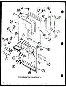 Refrigerator Door Parts (Tc20m / P7858503w) (Tc20m / P7858504w) (Tc20mb / P7858528w) (Tc20mb / P7858529w) parts for Amana Top-Mount Refrigerator TC18MB-P7858527W from AppliancePartsPros.com