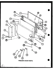 Freezer Door Parts (Tc22m / P7858505w) parts for Amana Top-Mount Refrigerator TC18MB-P7858527W from AppliancePartsPros.com
