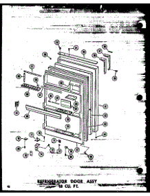 Refrigerator Door Assy 18 Cu. Ft. (Tm18n / P60236-51W) (Tm18n-C / P60236-51Wc) (Tm18n-Ag / P60236-51Wg) (Tm18n-A / P60236-51Wa) (Tm18n / P60236-61W) (Tm18n-Ag / P60236-61Wg) (Tm18n-C / P60236-61Wc) (Tm18n-A / P60236-61Wa) (Tc18n-A / P60236-53Wa) (Tc18n-C / P60236-53Wc) (Tc18 parts for Amana Top-Mount Refrigerator TC18N-AG-P60236-53WG from AppliancePartsPros.com