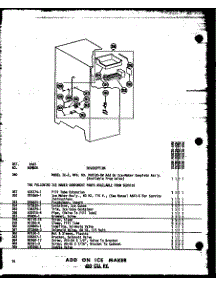 Add On Ice Maker 20 Cu. Ft. (Tr20n-C / P60236-54Wc) (Tr20n-A / P60236-54Wa) (Tr20n / P60236-54W) (Tr20n-Ag / P60236-54Wg) (Tr20n / P60236-63W) (Tr20n-C / P60236-63Wc) (Tr20n-Ag / P60236-63Wg) (Tr20n-A / P60236-63Wa) (Td20n / P60236-55W) (Td20n-C / P60236-55Wc) (Td20n-Ag / P602 parts for Amana Top-Mount Refrigerator TC18N-AG-P60236-53WG from AppliancePartsPros.com