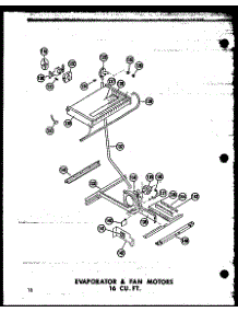 Evaporator & Fan Motors 16 Cu. Ft. (Et16n / P60303-65W) parts for Amana Top-Mount Refrigerator TC18N-AG-P60303-60WG from AppliancePartsPros.com