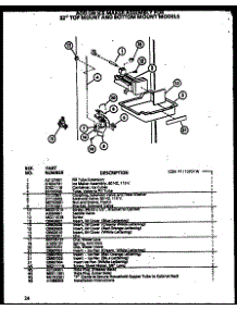 Icemaker parts for Amana Top-Mount Refrigerator TC18QW-P1111407WW from AppliancePartsPros.com