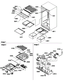 Interior Cabinet / Drain Block And Control Assembly parts for Amana Top-Mount Refrigerator TC18VL-P1315704WL from AppliancePartsPros.com