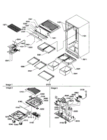 Interior Cabinet / Drain Block Assy. parts for Amana Top-Mount Refrigerator TC18VL-P1315707WL from AppliancePartsPros.com