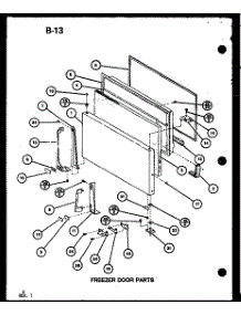 Freezer Door Parts (Tc20g / P75535-15W) (Tr20g / P75535-16W) (Tm20g / P75535-17W) (Tc20g / P76512-11W) parts for Amana Top-Mount Refrigerator TC20G-P756512-11W from AppliancePartsPros.com
